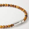 11g Sterling Silver and Tiger Eye Beaded Bracelet - CU 11g Sterling Silver and Tiger Eye Beaded Bracelet - CU