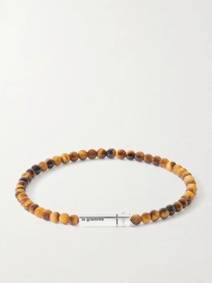 11g Sterling Silver and Tiger Eye Beaded Bracelet 11g Sterling Silver and Tiger Eye Beaded Bracelet