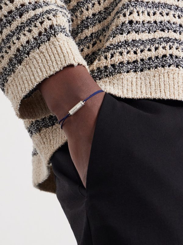 5G Sterling Silver Woven Bracelet - OU