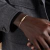 6G 18-Karat Gold, Titanium and Sterling Silver Bracelet - OU 6G 18-Karat Gold, Titanium and Sterling Silver Bracelet - OU