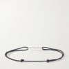 5G Sterling Silver Cord Bracelet - BK 5G Sterling Silver Cord Bracelet - BK