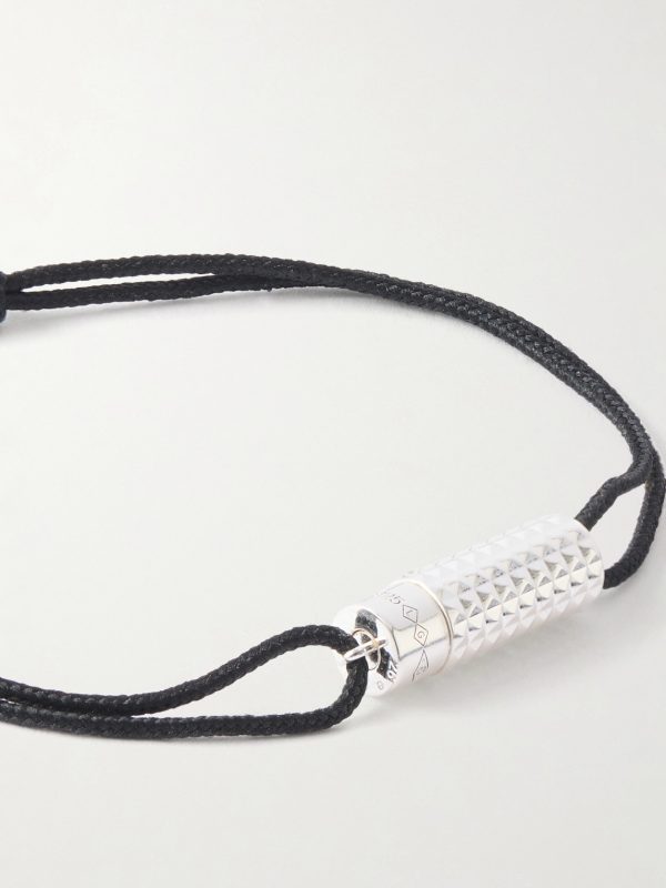 5G Sterling Silver Cord Bracelet - CU 5G Sterling Silver Cord Bracelet - CU