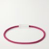 5g Sterling Silver Woven Cord Bracelet - BK 5g Sterling Silver Woven Cord Bracelet - BK