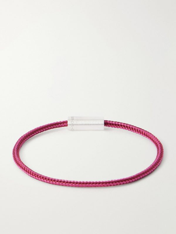 5g Sterling Silver Woven Cord Bracelet - BK 5g Sterling Silver Woven Cord Bracelet - BK