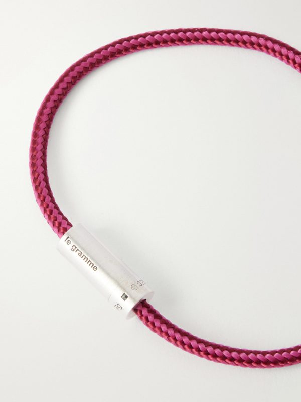 5g Sterling Silver Woven Cord Bracelet - CU 5g Sterling Silver Woven Cord Bracelet - CU