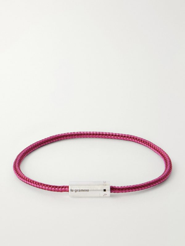 5g Sterling Silver Woven Cord Bracelet 5g Sterling Silver Woven Cord Bracelet