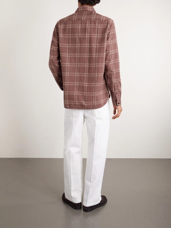 New York Special Connell Checked Organic Cotton Shirt - BK New York Special Connell Checked Organic Cotton Shirt - BK