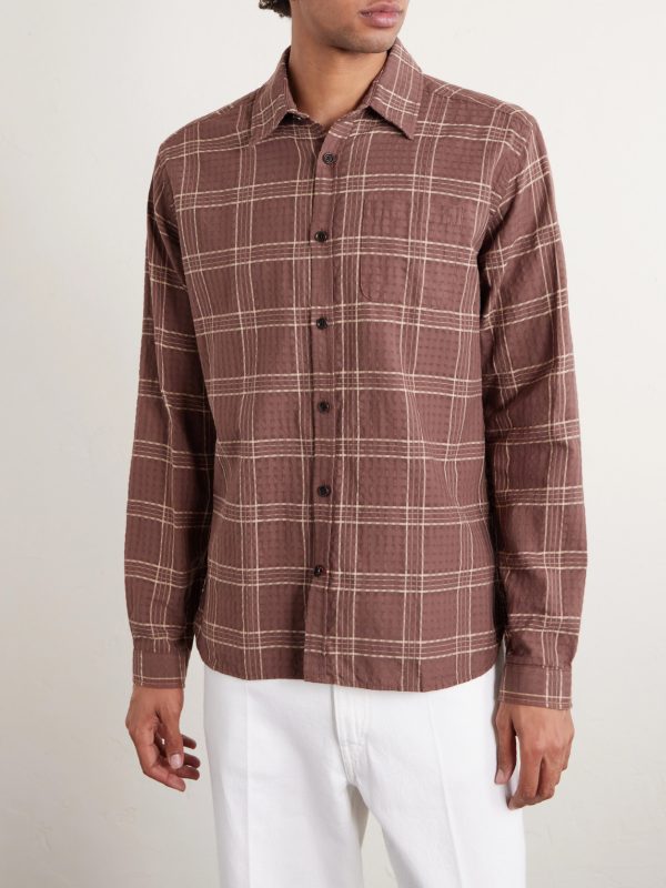 New York Special Connell Checked Organic Cotton Shirt - FR New York Special Connell Checked Organic Cotton Shirt - FR