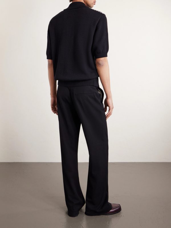 Rossell Knitted Organic Cotton Shirt - BK