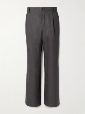 Orsman Wide-Leg Pleated Woven Trousers Orsman Wide-Leg Pleated Woven Trousers