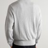 Brice Ribbed Organic Cotton and Merino Wool-Blend Half-Zip Sweater - BK Brice Ribbed Organic Cotton and Merino Wool-Blend Half-Zip Sweater - BK