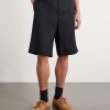 Straight-Leg Wool-Twill Shorts - FR Straight-Leg Wool-Twill Shorts - FR