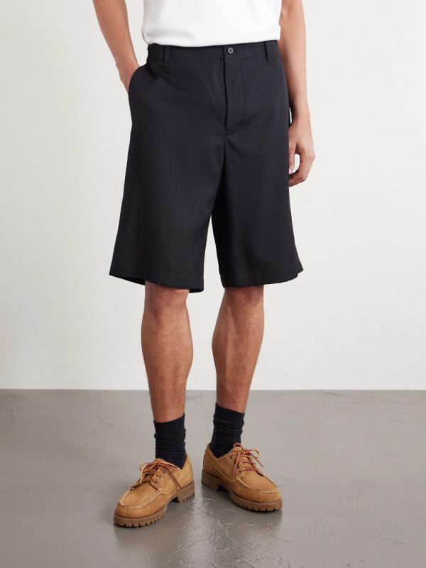 Straight-Leg Wool-Twill Shorts - FR Straight-Leg Wool-Twill Shorts - FR