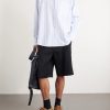 Straight-Leg Wool-Twill Shorts - OU Straight-Leg Wool-Twill Shorts - OU
