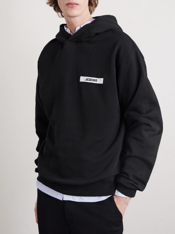Logo-Appliquéd Cotton-Jersey Hoodie - FR