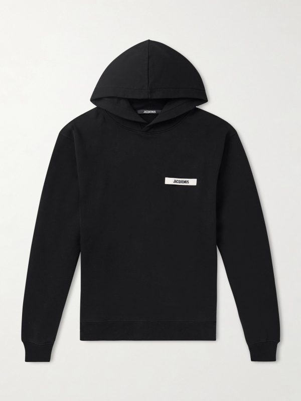 Logo-Appliquéd Cotton-Jersey Hoodie