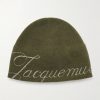The Atelier Logo-Jacquard Knitted Beanie The Atelier Logo-Jacquard Knitted Beanie