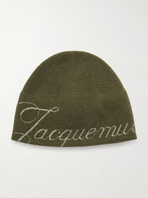The Atelier Logo-Jacquard Knitted Beanie