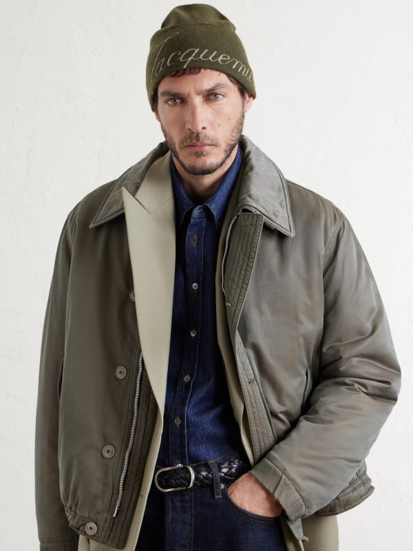 The Atelier Logo-Jacquard Knitted Beanie - OU The Atelier Logo-Jacquard Knitted Beanie - OU