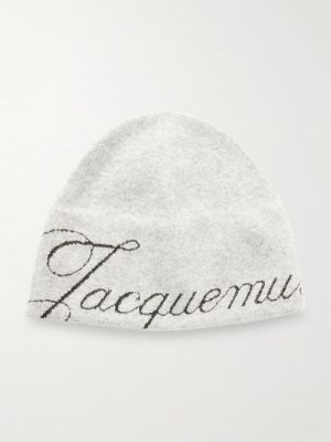 The Atelier Logo-Jacquard Knitted Beanie