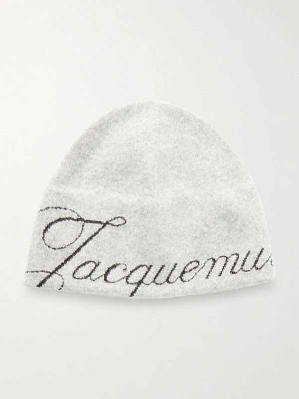 The Atelier Logo-Jacquard Knitted Beanie The Atelier Logo-Jacquard Knitted Beanie