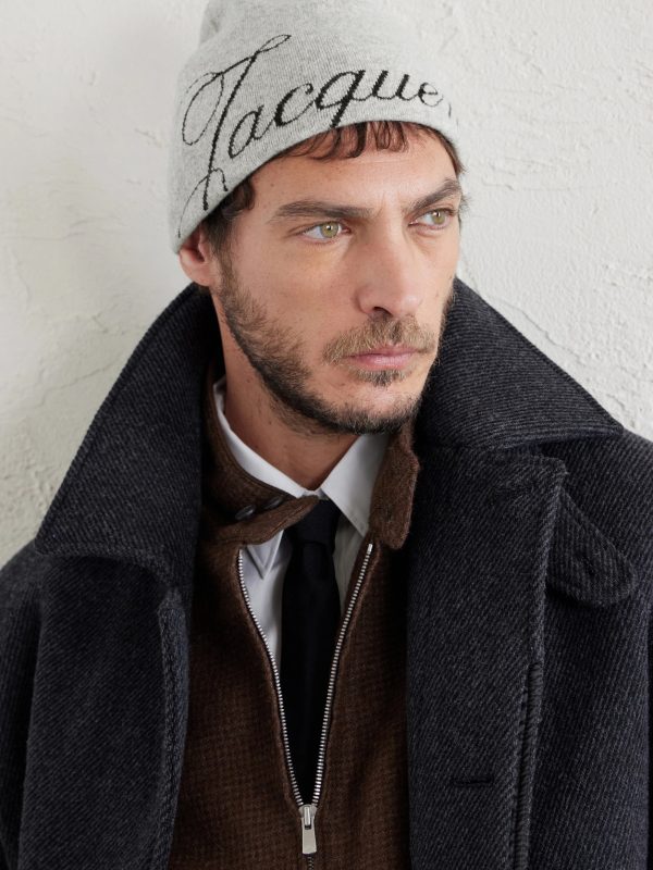 The Atelier Logo-Jacquard Knitted Beanie - OU The Atelier Logo-Jacquard Knitted Beanie - OU