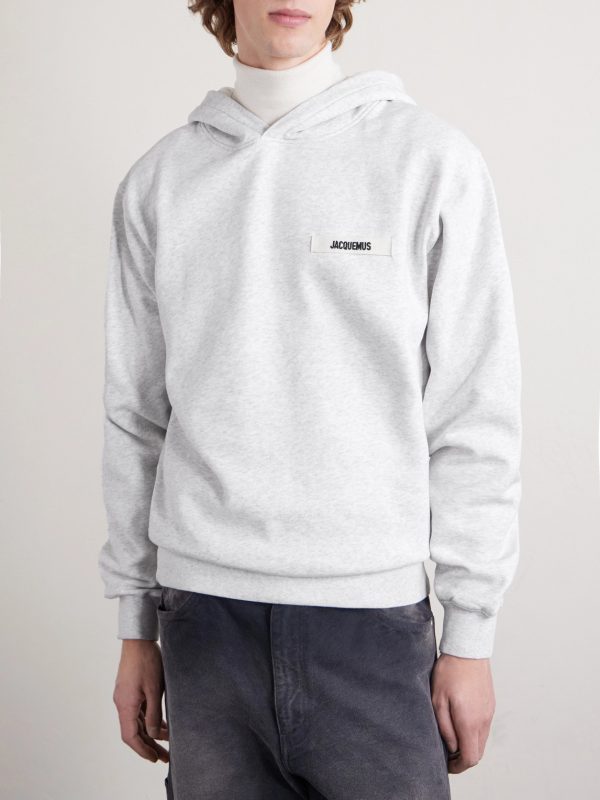 Logo-Appliquéd Cotton-Jersey Hoodie - FR