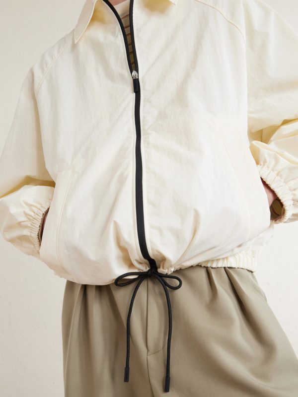 Logo-Embroidered Shell Bomber Jacket - CU