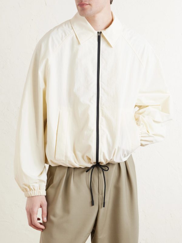 Logo-Embroidered Shell Bomber Jacket - FR