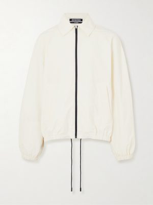 Logo-Embroidered Shell Bomber Jacket