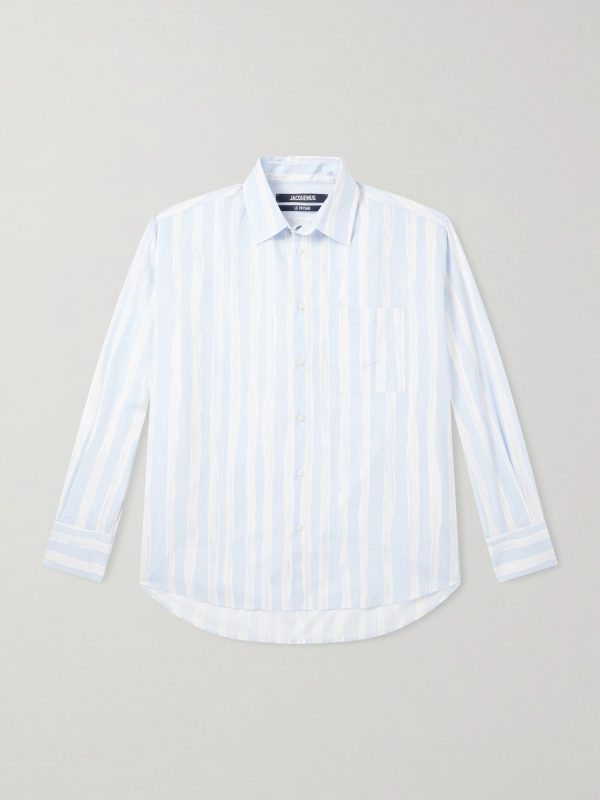 Striped Cotton-Poplin Shirt Striped Cotton-Poplin Shirt