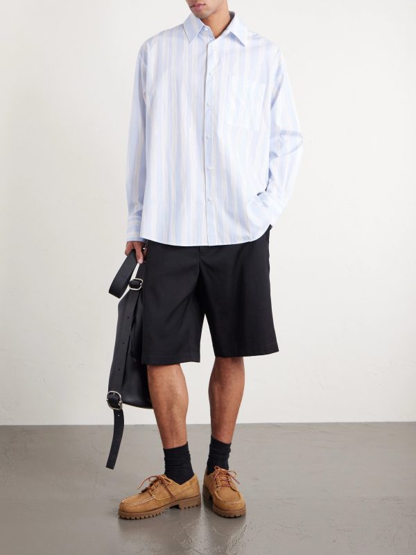 Striped Cotton-Poplin Shirt - OU Striped Cotton-Poplin Shirt - OU