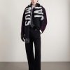 Logo-Intarsia Fringed Wool Scarf - CU Logo-Intarsia Fringed Wool Scarf - CU
