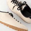 Les Tennis Leather-Trimmed Canvas Sneakers - CU