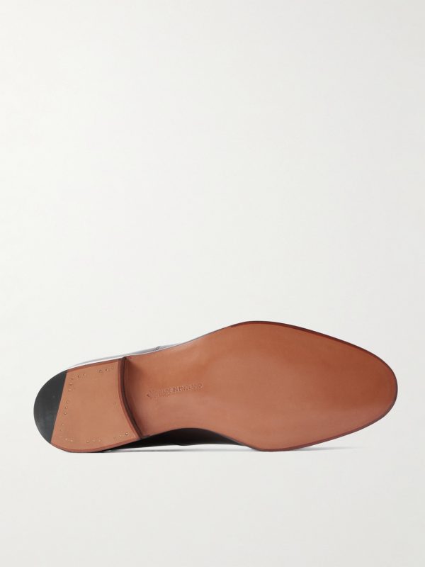 Chelsea Cap-Toe Burnished-Leather Oxford Shoes - E1