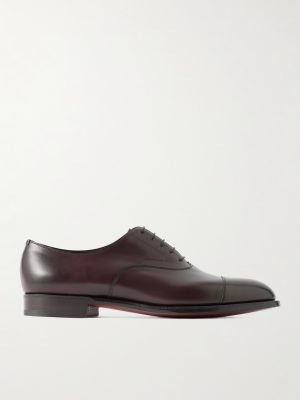 Chelsea Cap-Toe Burnished-Leather Oxford Shoes