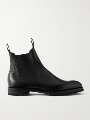 Newmarket Grained-Leather Chelsea Boots