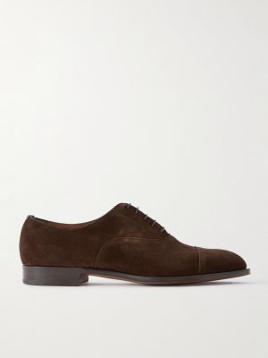 Chelsea Cap-Toe Suede Oxford Shoes