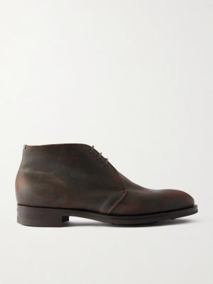 Lanark Waxed-Suede Desert Boots