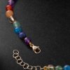 Gold Multi-Stone Necklace - BK Gold Multi-Stone Necklace - BK