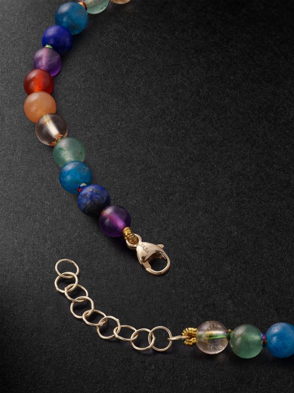 Gold Multi-Stone Necklace - BK Gold Multi-Stone Necklace - BK