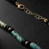 14-Karat Gold, Turquoise and Onyx Bracelet - BK
