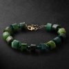 Gold, Malachite and Jade Bracelet