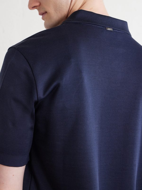 Open-Collar Cotton Polo Shirt - CU Open-Collar Cotton Polo Shirt - CU