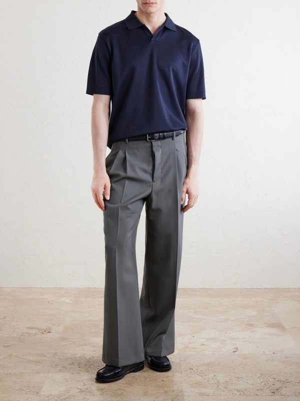 Open-Collar Cotton Polo Shirt - OU Open-Collar Cotton Polo Shirt - OU