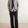 Houndstooth Linen-Blend Bomber Jacket - OU
