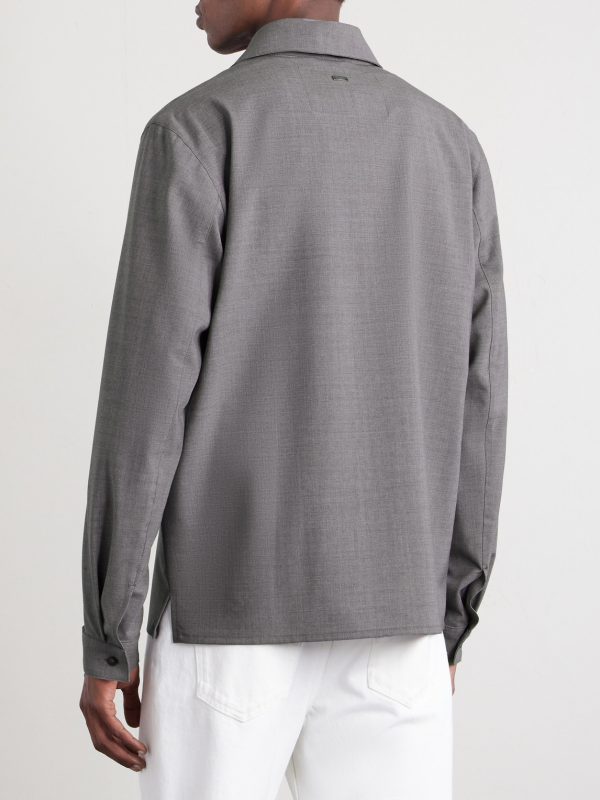 Wool-Blend Overshirt - BK