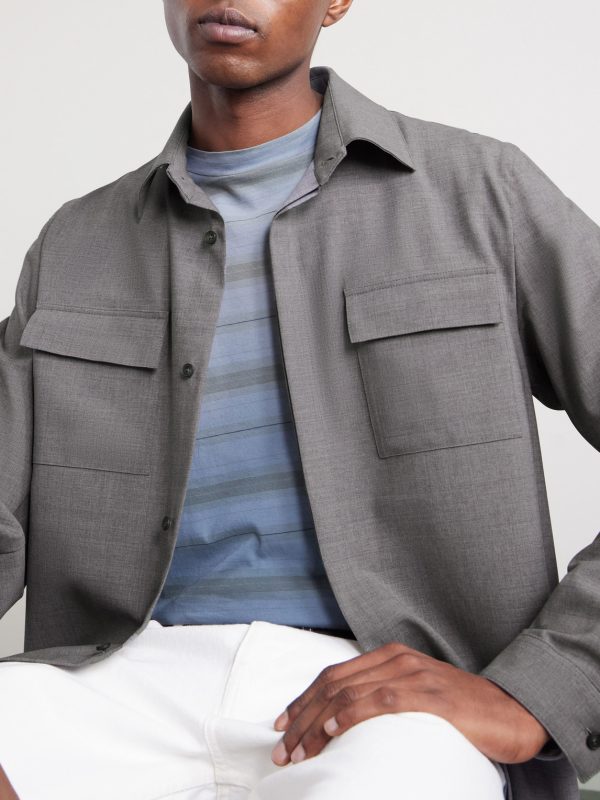 Wool-Blend Overshirt - CU