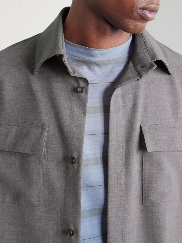 Wool-Blend Overshirt - E1