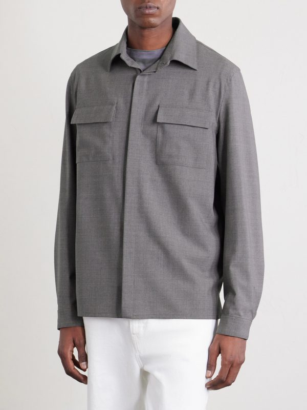 Wool-Blend Overshirt - FR